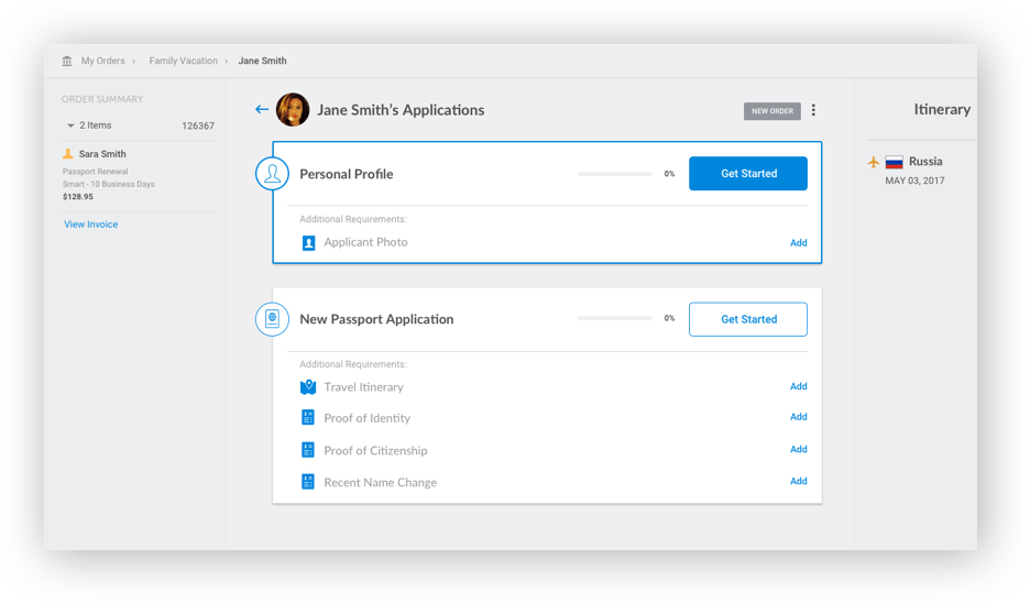 Passport Application Form